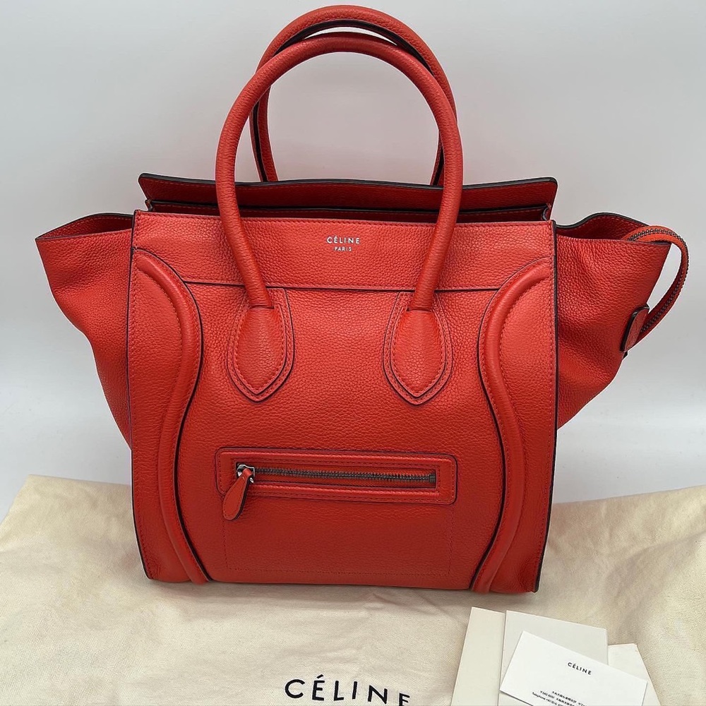 Authentic Celine mini luggage tote